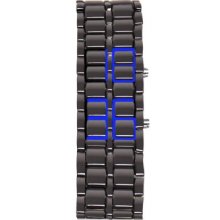 Thumbsup! Armour Men's Digital Watch With Grey Dial Digital Display And Grey Stainless Steel Bracelet Armwat