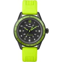 Timex Gent's Sport Green Rubber Strap T2P025 Watch