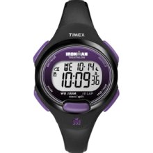 Timex Ironman 10-Lap Mid Size Black Purple #T5K523