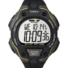 Timex Ironman 50-Lap TRD Black Yellow Watch #T5K494