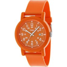 Timex Men's Camper T2N879 Orange Plastic Analog Quartz Watch with Orange Dial