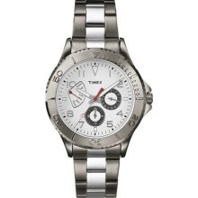 Timex Men's Retrograde Stainless Steel Watch, Date, Ameritus, 50 Meter, T2p038