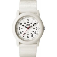 Timex Outdoor Camper Fabric Strap White Dial Unisex Watch T2n260 Wristwatch