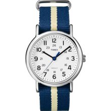 Timex T2p142 Weekender Slip Yellow & Blue Casual Analog Watch