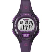 Timex Women's Ironman T5K651 Purple Resin Quartz Watch with Digital Dial