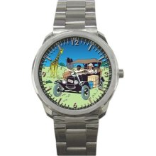 Tintin - in Congo - Comic Series - Sport Metal Watch - Metal - Silver