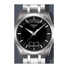 Tissot Couturier Auto Day Date Steel 39mm Watch - Black Dial, Stainless Steel Bracelet T0354071105100 Sale Authentic