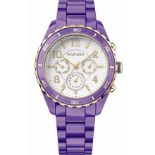 Tommy Hilfiger 1781102 Purple Band Chrono Womens Watch