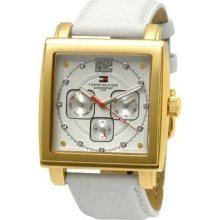 Tommy Hilfiger Th1780817-nice Dial / White Strap-nwt