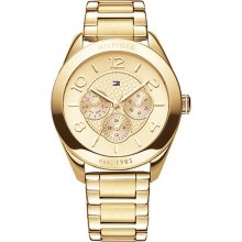 Tommy Hilfiger Watch, Womens Gold Plated Stainless Steel Bracelet 40mm