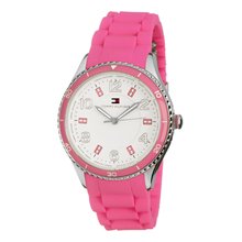 Tommy Hilfiger Womens Pink Silicone Watch 1781060