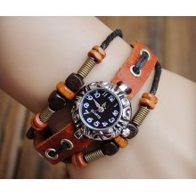 top suede watch, highend leather bracelet watch, retro jewelry bracelet BV41