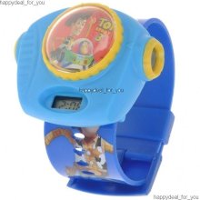 TOY STORY Buzz woody Lightyear Style Kids Projector Digital Wrist Watch