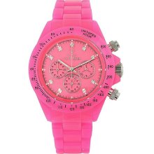 Toy Watch Fluo Plasteramic Pink Ladies Watch FLD09PS