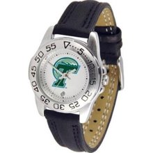 Tulane University Green Wave Women's Leather Band Athletic Watch