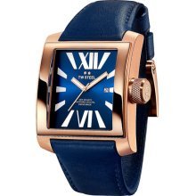 TW Steel CE3017 Watch CEO Goliath Ladies - Blue Dial Rose Gold Plated Case Quartz Movement