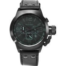 TW Steel Men's TW843 Canteen All Black Chronograph Watch TW Steel - TW