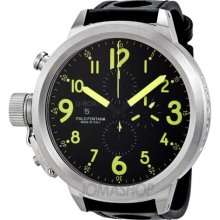 U-Boat Flightdeck Automatic Black Leather Mens Watch 1758 ...