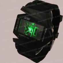 Unisex Led Digital Jelly Sport White Wrist Watch Dm533b