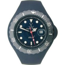 Unisex Toy JTB19DB Jelly Blue Plastic Resin Case Blue Dial Silicone