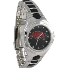 University of Arkansas Razorback wrist watch : Arkansas Razorbacks Stainless Steel General Manager Watch