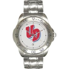 University of Dayton Flyers Men's Stainless Steel Logo Watch