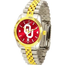 University of Oklahoma Sooners Men's Stainless Steel Alumni Dress Watc