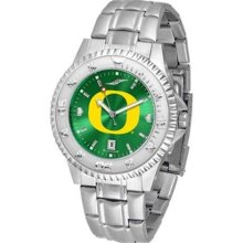 University Of Oregon Ducks Men's Stainless Steel Dress Watch