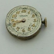 Used Gruen 695 Watch Movement 7 Jewel 7 3/4 Ligne