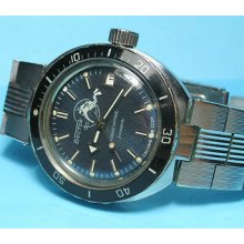 Ussr Soviet Russia Military Vostok Amphibian Automatic Diver Komandirskie Watch