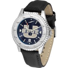 Utah State Aggies Competitor AnoChrome Men's Watch with Nylon/Leather Band