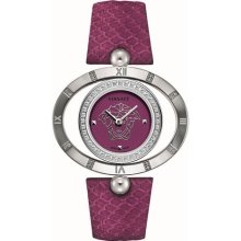 Versace Women's 91Q91FD702 S702 Violet Dial Snake Leather Rotatin ...