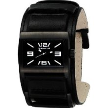 Vestal Mens Legionnaire Stainless Watch - Black Nylon Strap - Black Dial - LGA006