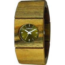 Vestal Womens Rosewood Slim Analog Resin Watch - Green Bracelet - Green Dial - RWS3W03