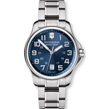 Victorinox Swiss Army Officer's 3-Hand Date Blue Dial Men's Watch #241360