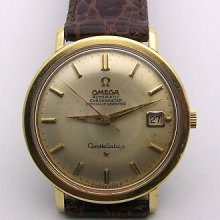 Vintage Gold Top Mans Omega Constellation Chronometer 24 Jewels Cd 168.004 36mm