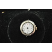 VINTAGE LADIES SWISS .935 SILVER CONVERSION WRISTWATCH KEEPING TIME - Silver - Sterling Silver