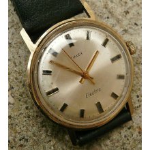 Vintage Men's 1970 Timex Electric Watch Great Britain Runs Great