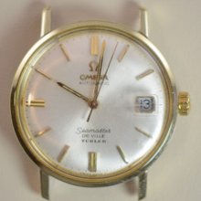 Vintage Mens Omega Seamaster De Ville Automatic Gold Capped Needs Service