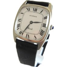 Vintage New old stock mechanical Juvenia 9058X stainless steel mens Swiss watch