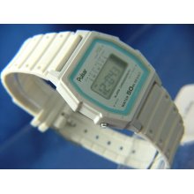 Vintage Pulsar Lcd Digital Watch Cal Y799 Circa 1980s Blue