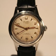 Vintage Rare All Steel Men's Swiss Automatic Mechanical Watch