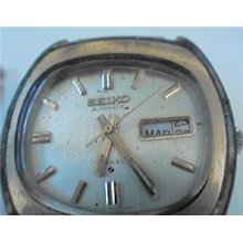 Vintage Seiko 6309 Day Date Automatic Watch Runs 4u2fix