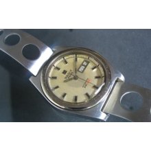 Vintage Tissot Pr 516 S Steel Caliber 794 Automatic Day Date Swiss Watch Ca1970