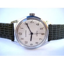 Vintage Watch Swiss AUSTRAL Men Circa 1950 Working 31mm