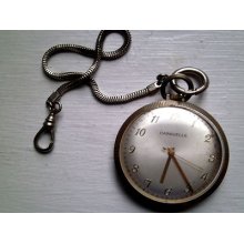 Vinttage Bulova Caravelle Open Face Pocket Watch