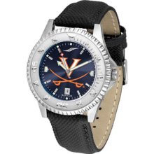 Virginia Cavaliers UVA Mens Leather Anochrome Watch