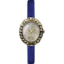 Vivienne Westwood Rococo Women's Quartz Watch With Beige Dial Analogue Display And Blue Nylon Strap Vv005cmbl