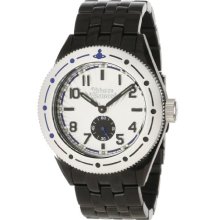 Vivienne Westwood Saville Men's Quartz Watch With Silver Dial Analogue Display And Black Stainless Steel Bracelet Vv007slbk