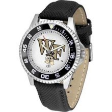 Wake Forest Demon Deacons WFU NCAA Mens Leather Wrist Watch ...